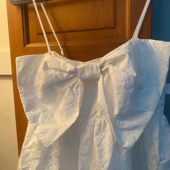 Chelsea28 Cream Spaghetti Strap Sundress for Brides - Picture 3 of 11